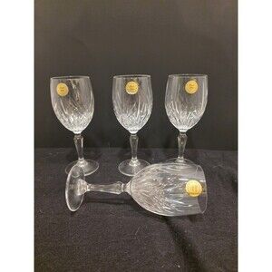 New Set of 4 PRINCESS HOUSE Royal Highlights Wine Glasses 6 7/8” Tall No Box